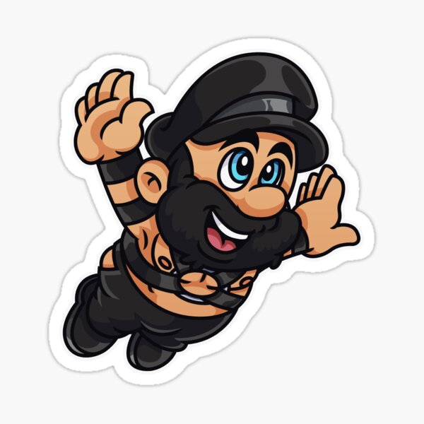 Leather Panda Daddy Sticker