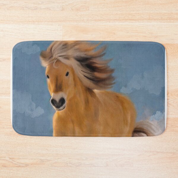 Item preview, Norwegian Fjord Horse Portrait, Fjord Horse Oil Paint, Norwegian Fjordhest, Beautiful Fjord Horse designed and sold by Paintcorner.