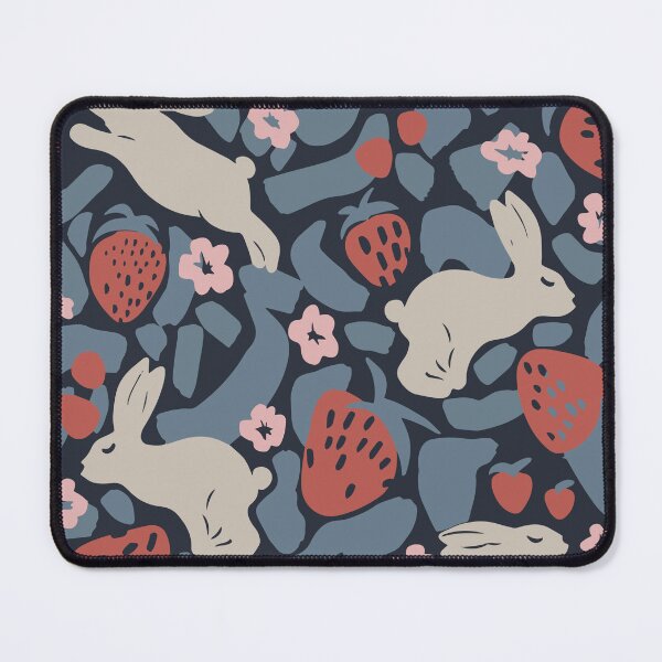 Item preview, Rabbit and Strawberry Flower Pattern designed and sold by mycologists.