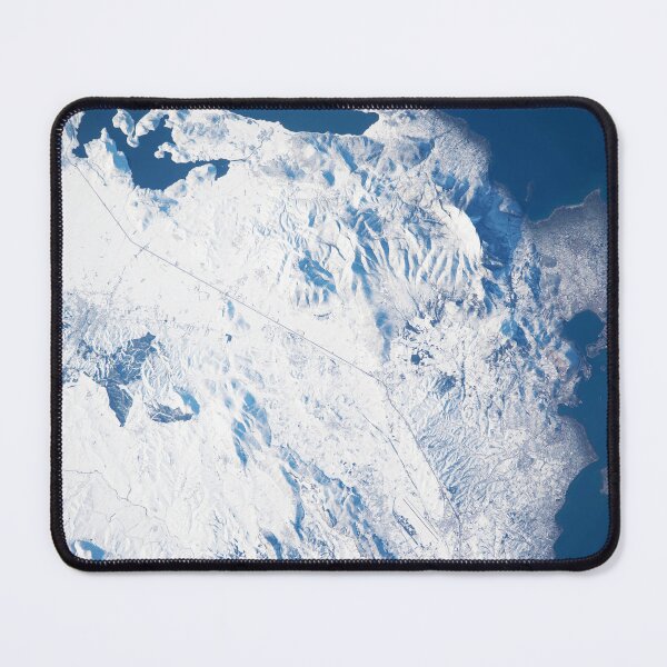 Item preview, Snow-washed Greece from space designed and sold by Raureif.