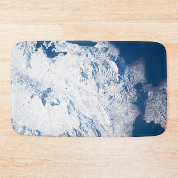 Item preview, Snow-washed Greece from space designed and sold by Raureif.