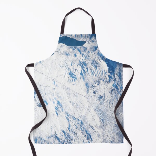 Item preview, Snow-washed Greece from space designed and sold by Raureif.