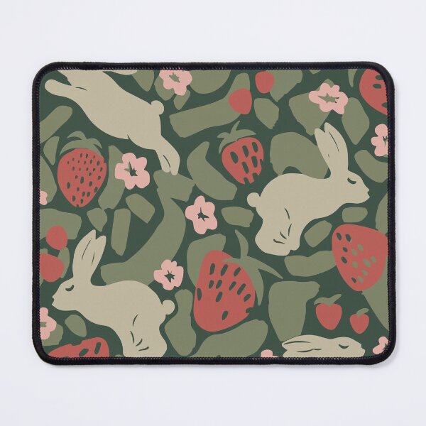 Item preview, Rabbit and Strawberry Flower Pattern designed and sold by mycologists.