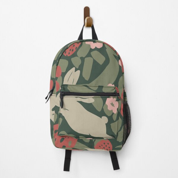 Item preview, Rabbit and Strawberry Flower Pattern designed and sold by mycologists.