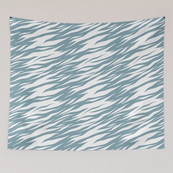 Artikelvorschau, Aqua-Zebra-Print entworfen und verkauft von 1DaisyChainLane.