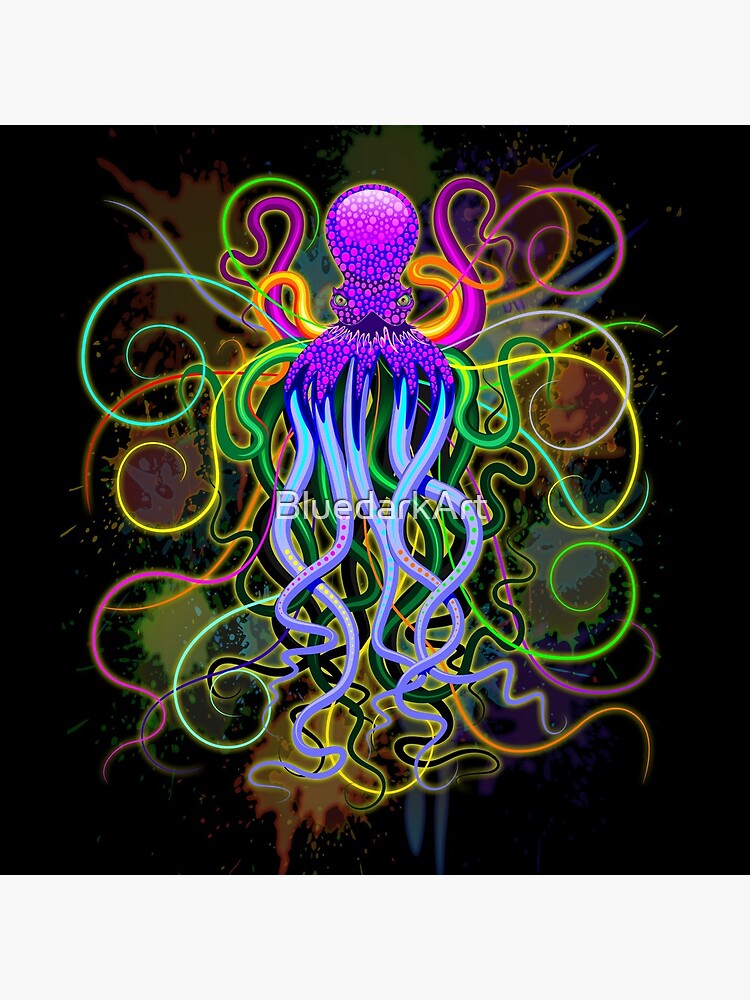 Octopus Psychedelic Luminescence by BluedarkArt