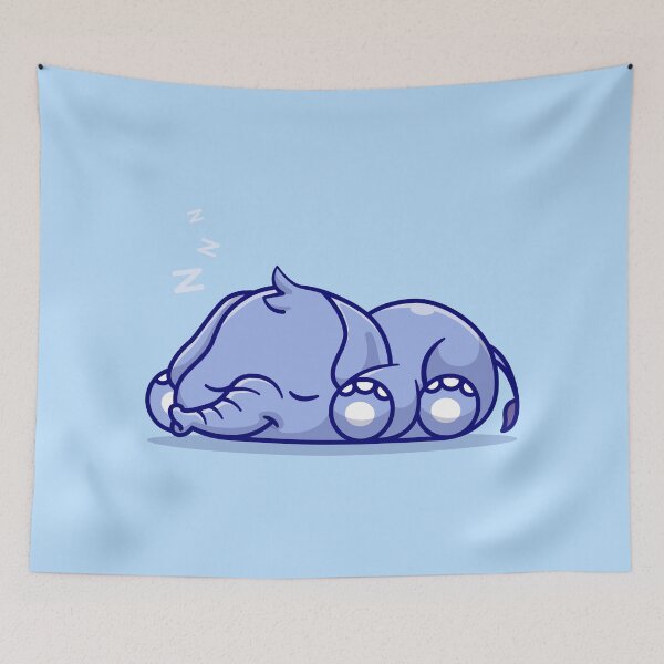Item preview, Cute elephant sleeping designed and sold by ReydaDesign.