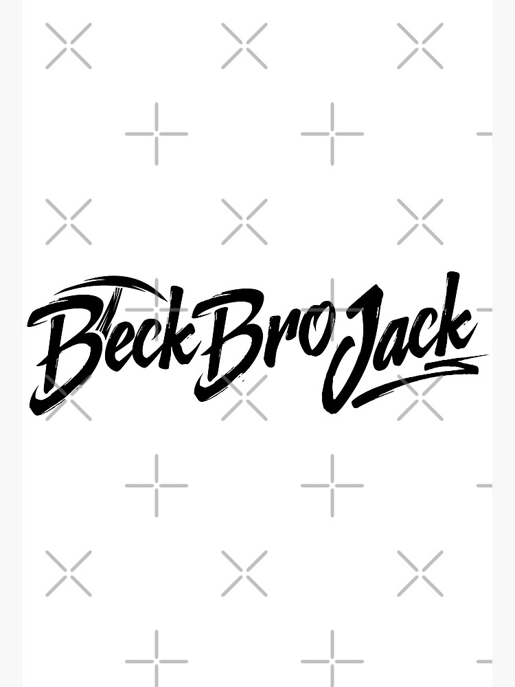 "Beckbrojack Merch Beck Bro Jack Logo" Poster for Sale by