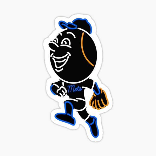 Play Ball! Mets Baseball Mascot Mr Met - New York Mets - Sticker