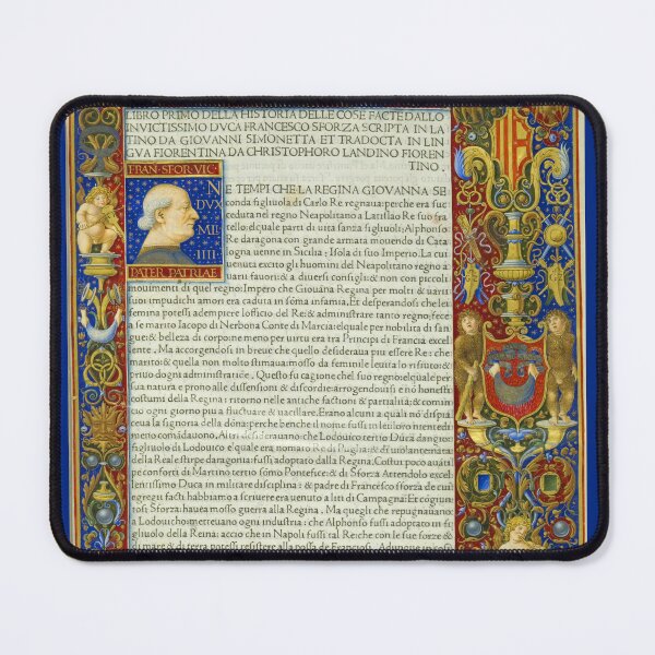 Item preview, Medieval Renaissance Illuminated Manuscript - Historia delle cose facte dallo invictisimo duca Francesco Sforza - Italian Milan History designed and sold by Vintage-TM.