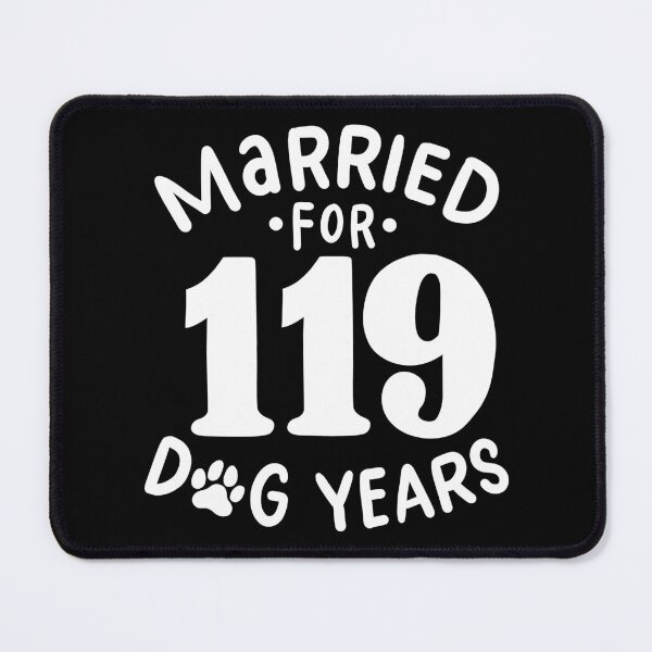 Item preview, 17th Wedding Anniversary, Married For 119 Dog Years designed and sold by haselshirt.