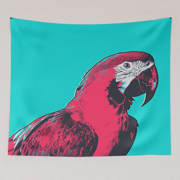 Item preview, Macaw Parrot Illustration Vibrant Colors designed and sold by boholoc0.