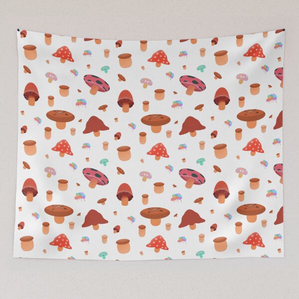 Item preview, Mushroom Family Series Pattern- White designed and sold by MILdecals.