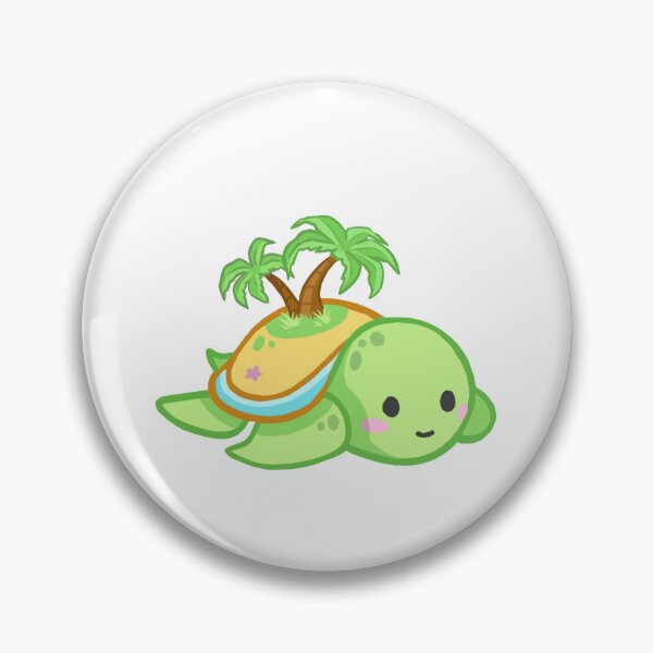 Item preview, Cute Turtle Island Shell Sticker designed and sold by 10six.