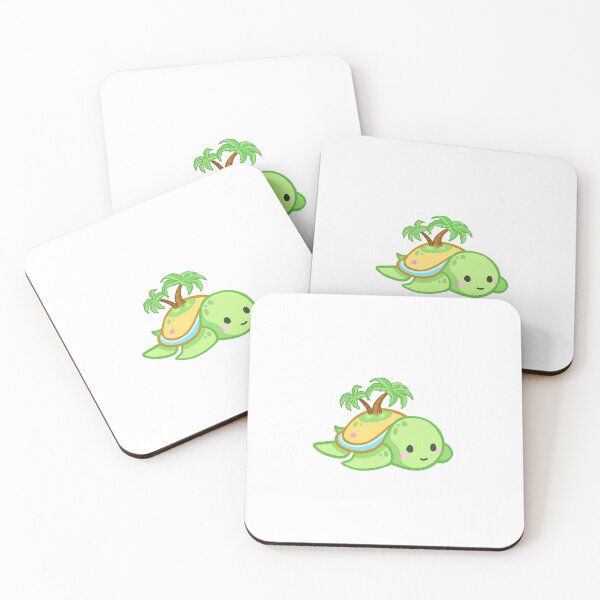 Item preview, Cute Turtle Island Shell Sticker designed and sold by 10six.