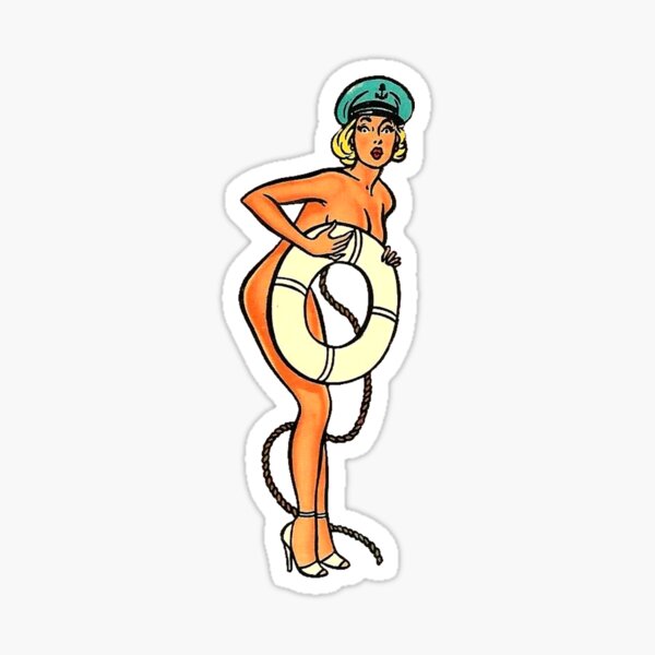 50pcs Tease Sexy Pinup Pin Up Stickers Beautiful Girls Boobs Adult Naked  Nude