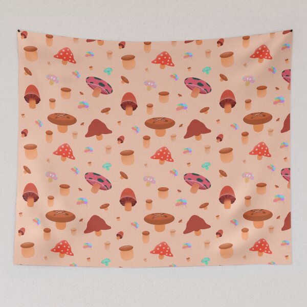 Item preview, Mushroom Family Series Pattern- Light Orange designed and sold by MILdecals.