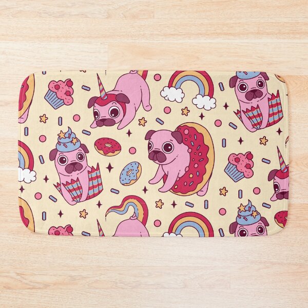 Item preview, Pug unicorn pattern - cute gift designed and sold by Paperfly Studio.