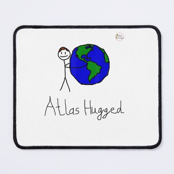 Item preview, Atlas Hugged Graphic Novelty Joke Tee, Poorly Drawn designed and sold by dickvusqr.