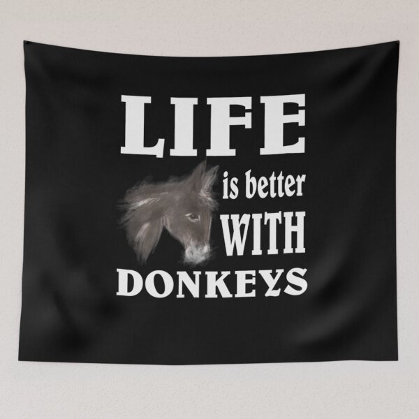 Item preview, Life Is Better With Donkeys Donkey  designed and sold by dickvusqr.