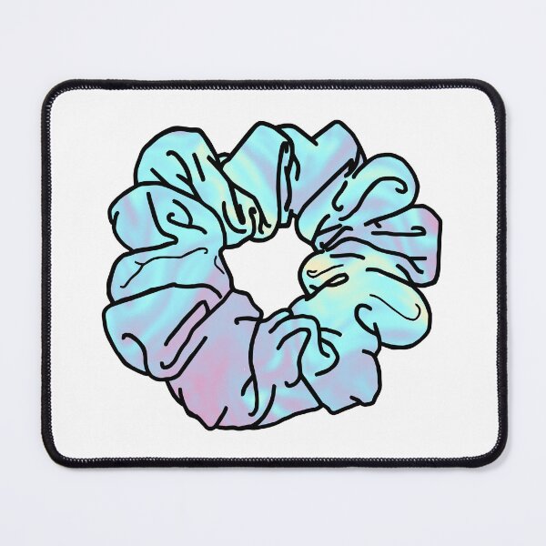 Item preview, VSCO Girl Cotton Candy Holographic Hair Scrunchie  designed and sold by EpicCreation.