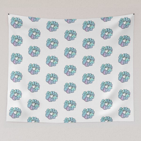 Item preview, VSCO Girl Cotton Candy Holographic Hair Scrunchie  designed and sold by EpicCreation.