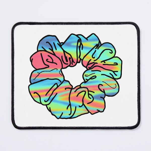 Item preview, VSCO Girl Trippy Holographic Hair Scrunchie  designed and sold by EpicCreation.