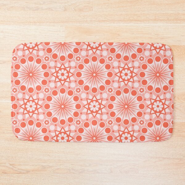 Item preview, Retro Floral Wallpaper - Pink designed and sold by latheandquill.