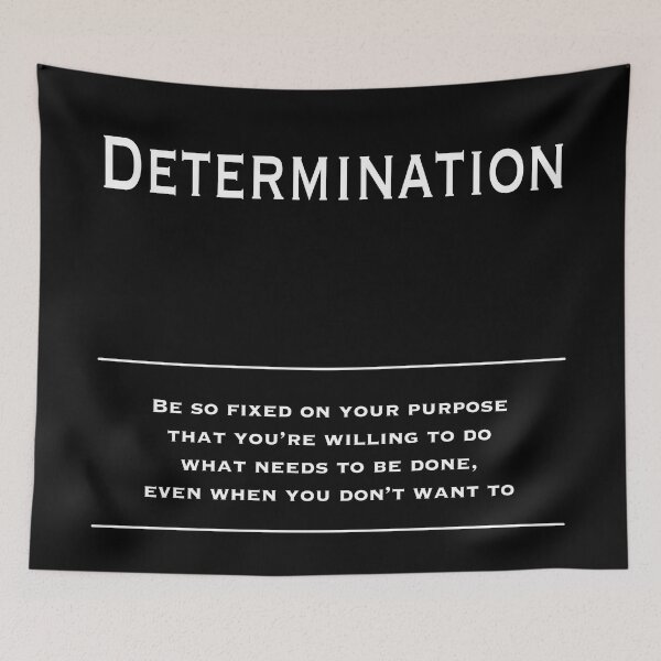 Item preview, Determination- Motivational Inspirational Corporate Office Wall Art Black and White T-Shirt designed and sold by Read This Already.