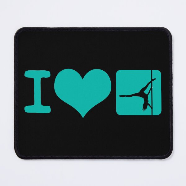 Item preview, I Love Pole Dancing Dancer Fitness Green Gift Idea designed and sold by haselshirt.