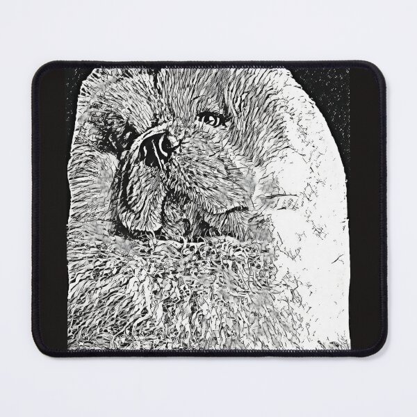 Item preview, Copy of Chow chow  beautiful lion dog black and white designed and sold by MariDaniArt.
