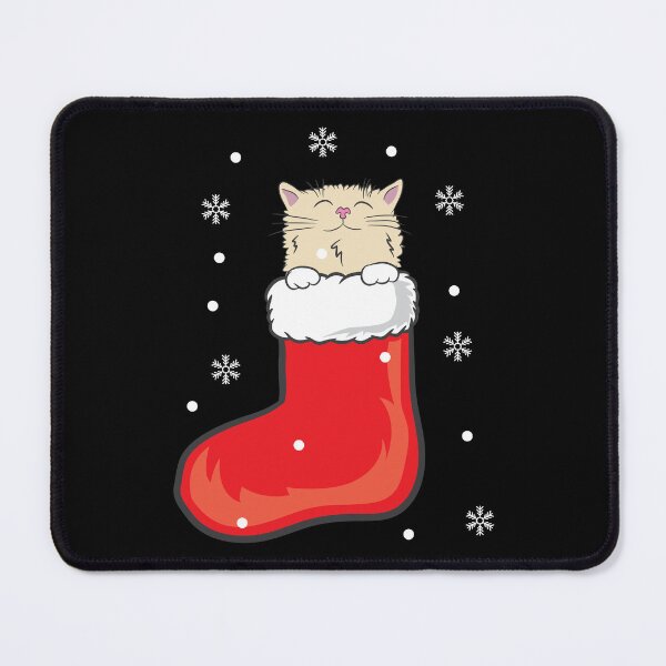 Item preview, Funny Cute Christmas Cat Santa Sock Snow Xmas Holiday Kitty Meow Gift designed and sold by haselshirt.