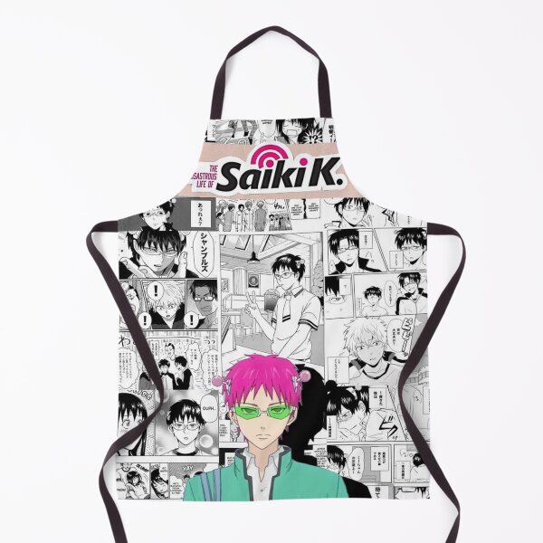 Item preview, Manga Saiki Black White Background designed and sold by parnellwagner.