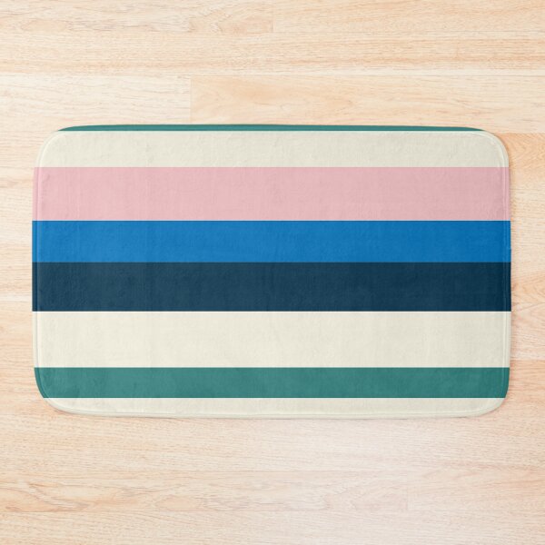 Item preview,  Summer Vibes Happy Stripes in Pink Blue and Green designed and sold by ECMazurDesign.