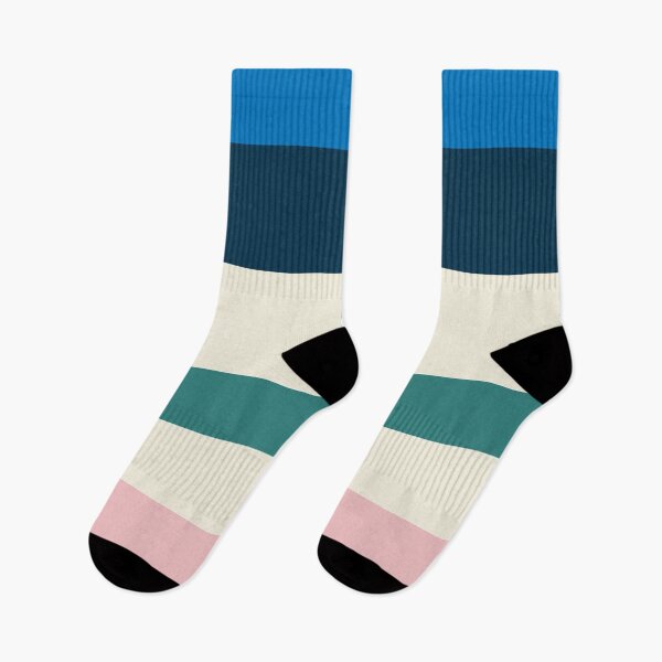 Item preview,  Summer Vibes Happy Stripes in Pink Blue and Green designed and sold by ECMazurDesign.