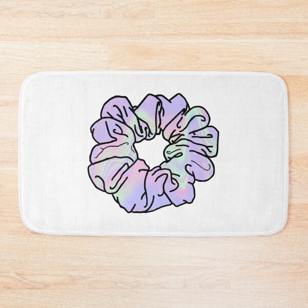 Item preview, VSCO Girl Purple Pink Cotton Candy Holographic Hair Scrunchie  designed and sold by EpicCreation.