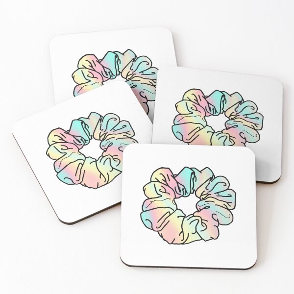 Item preview, VSCO Girl Marshmallow Holographic Hair Scrunchie  designed and sold by EpicCreation.