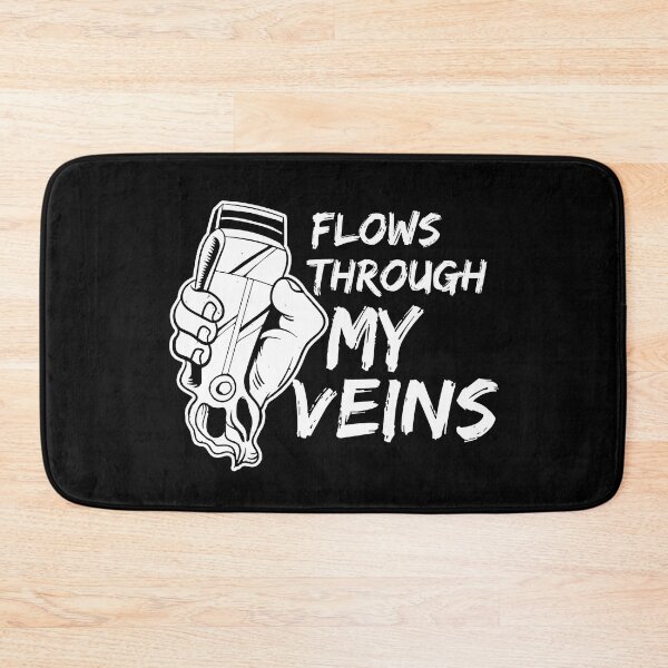 Item preview, Funny Barber Shirt - Flows Through My Veins designed and sold by SunsetGloww.