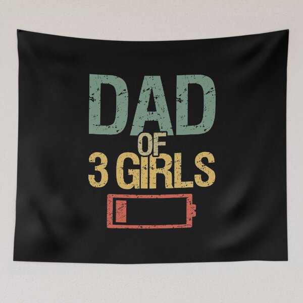 Item preview, Tired Dad Of 3 Girls I designed and sold by Lemon Pepper.