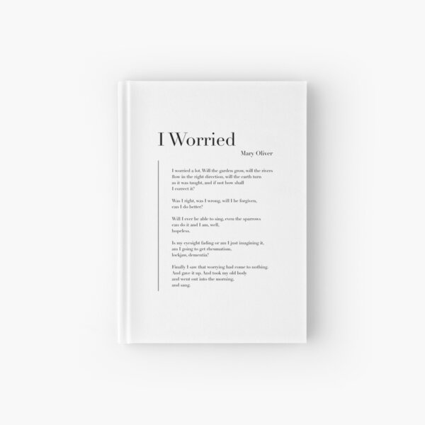Item preview, I Worried by Mary Oliver designed and sold by wisemagpie.
