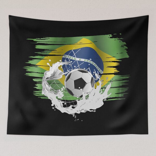 Item preview, Brazil Football Brazil Flag designed and sold by Dubbra.