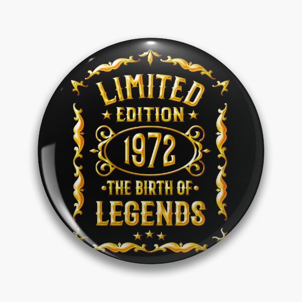 Item preview, 50th Birthday Birth of legends Vintage 1972 designed and sold by Dubbra.