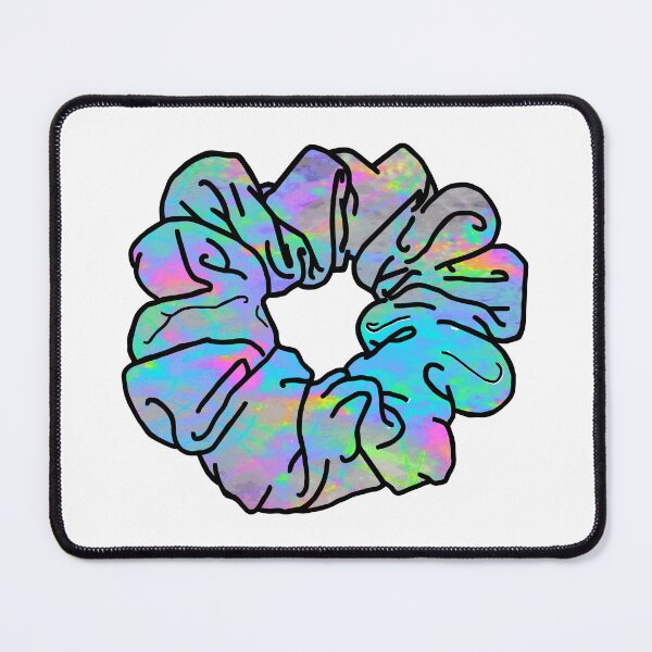 Item preview, VSCO Girl  Retro Trippy Holographic Hair Scrunchie  designed and sold by EpicCreation.