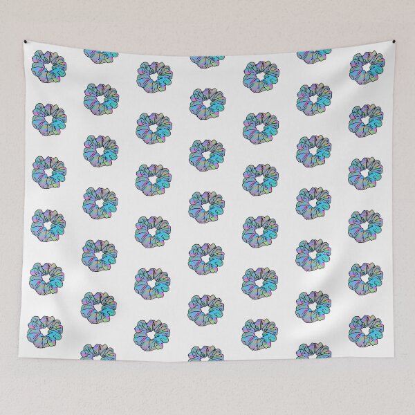 Item preview, VSCO Girl  Retro Trippy Holographic Hair Scrunchie  designed and sold by EpicCreation.