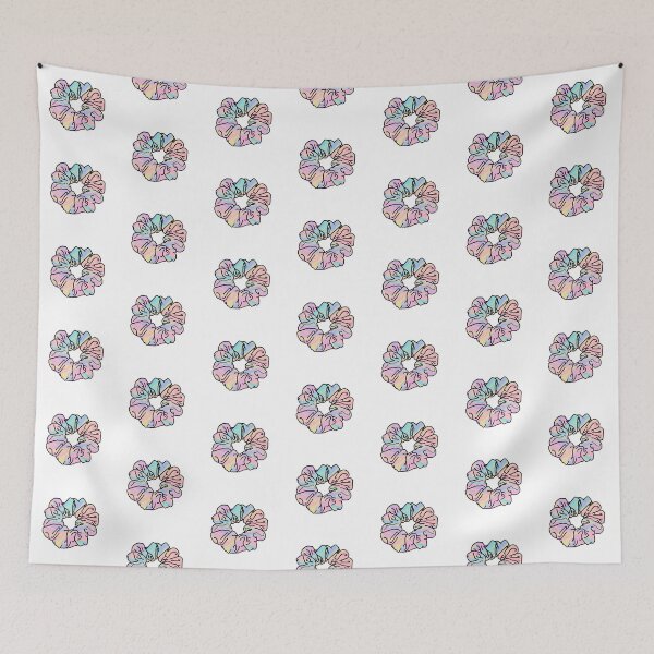 Item preview, VSCO Girl Marble Holographic Texture Hair Scrunchie  designed and sold by EpicCreation.