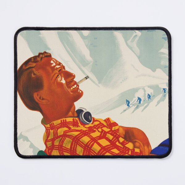 Item preview, L' INVERNO IN SVIZZERA Winter in Switzerland 1936 by Eric Hermes Vintage Travel Poster designed and sold by retroposters.
