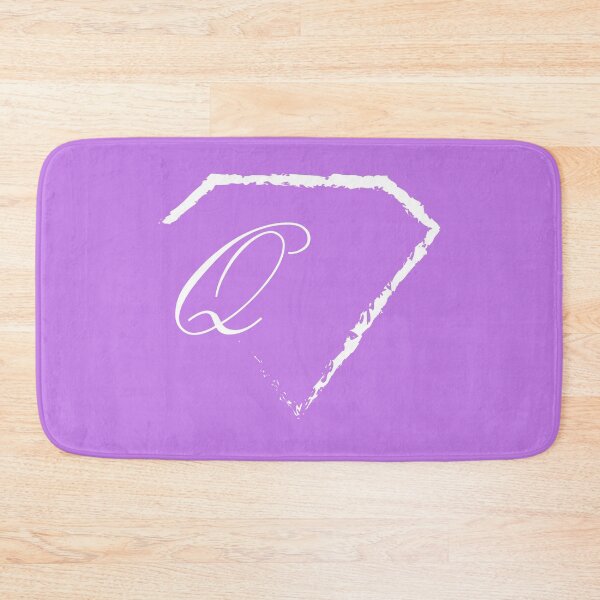 Item preview, Q letter monogram initial diamond white designed and sold by mixtape80.