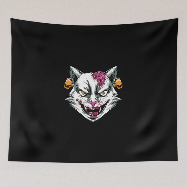 Item preview, Horror Mashups: Zombie Stein Cat T-Shirt designed and sold by Ghastly Wicked Creations Studio.