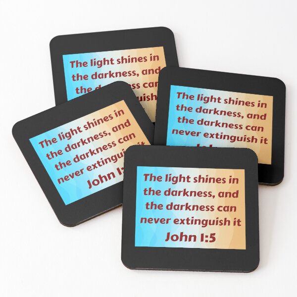 Item preview, Bible Verse John 1:5 designed and sold by Prayingwarrior.