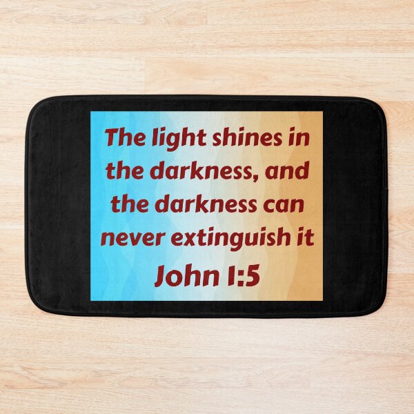 Item preview, Bible Verse John 1:5 designed and sold by Prayingwarrior.